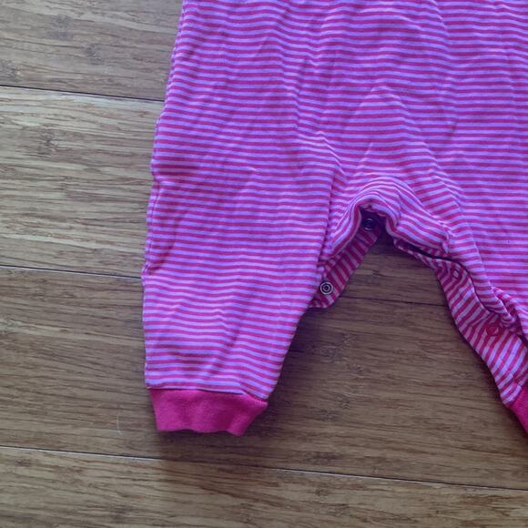 Land’s End Pink Striped Baby Girl Jammies, Size 6 Months - Picture 5 of 7